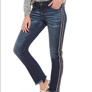Side-stripe jeans